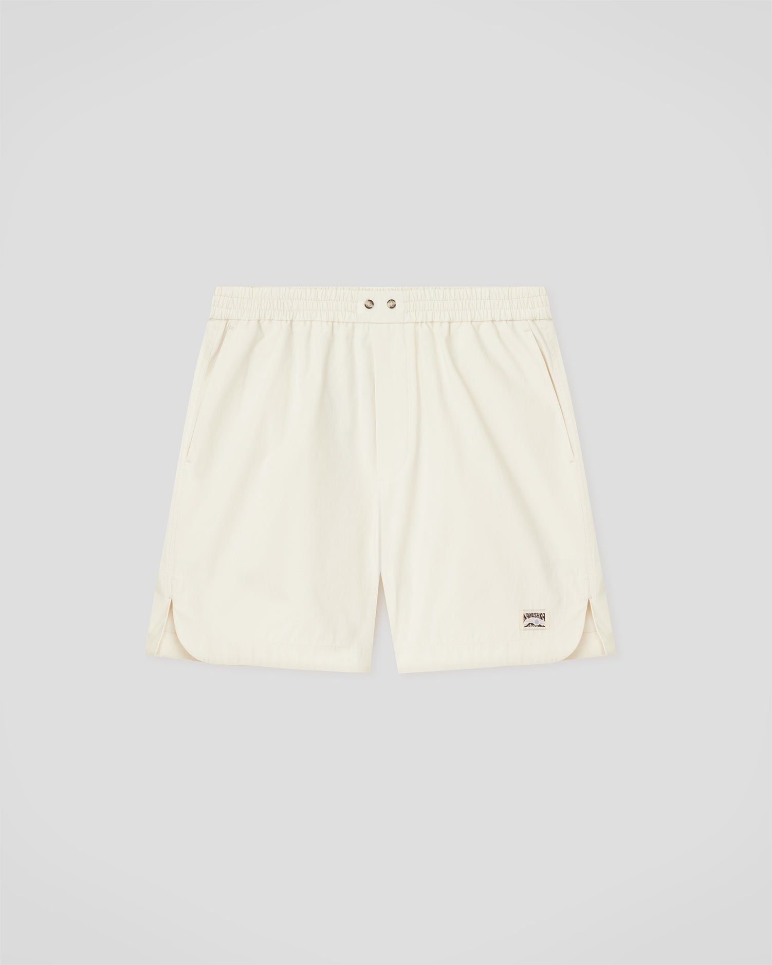 Short décontracté d'été en coton crème, coupe relax, pour homme