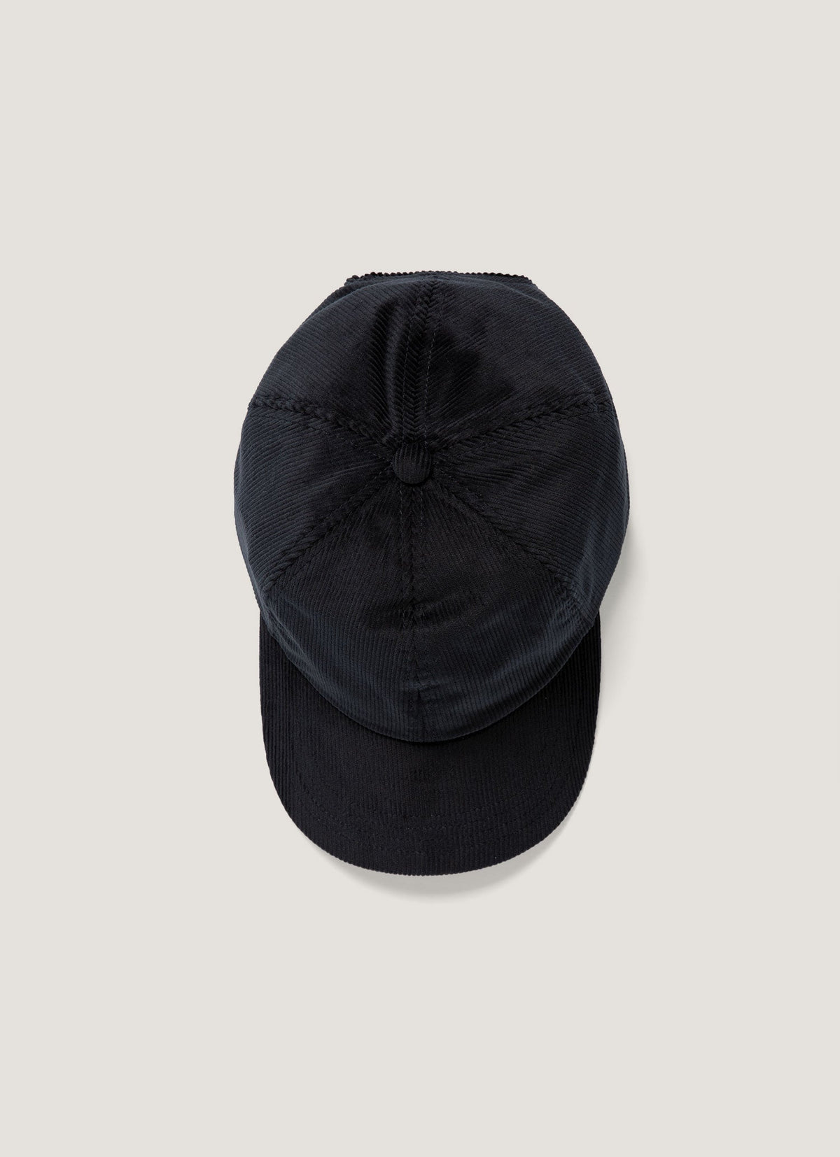 Casquette de baseball en velours côtelé bleu marine avec sangle réglable pour homme