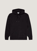 Sweat à capuche classique en coton noir pour homme avec poche kangourou