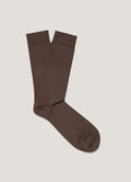 Chaussettes Crew en Coton Mi-lourd Marron Cèdre pour Homme, Douces, Respirantes, pour Usage Quotidien