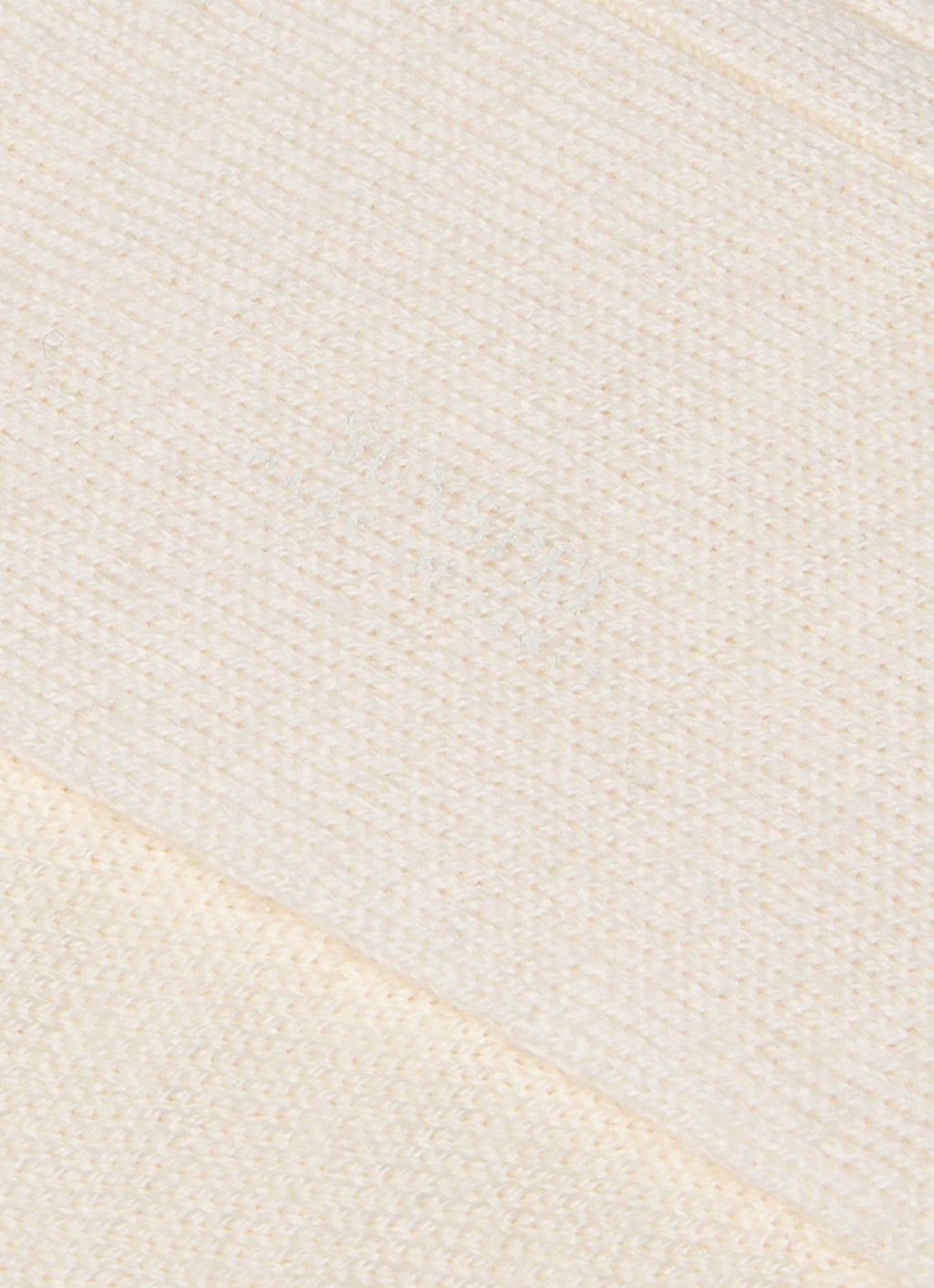 Chaussettes ras du cou côtelées en laine mérinos pour homme blanc cassé, tricot classique