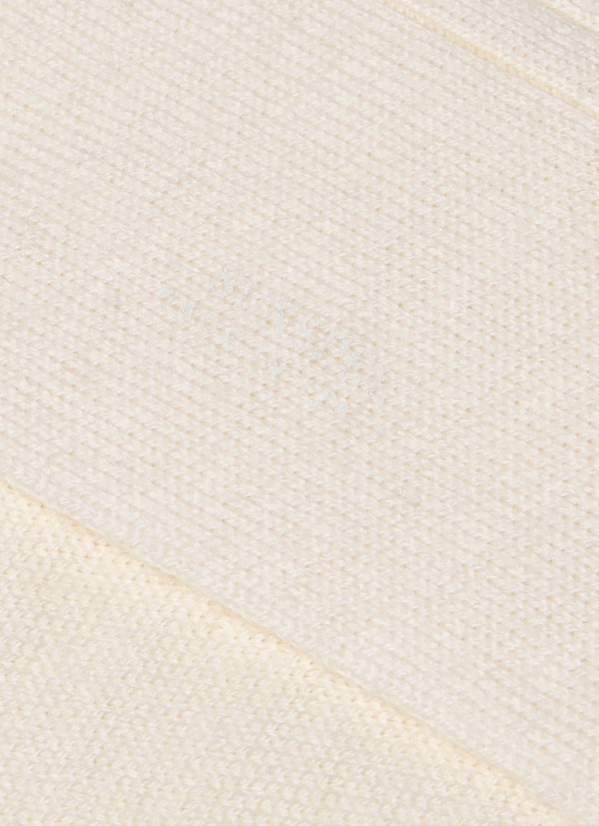 Chaussettes ras du cou côtelées en laine mérinos pour homme blanc cassé, tricot classique