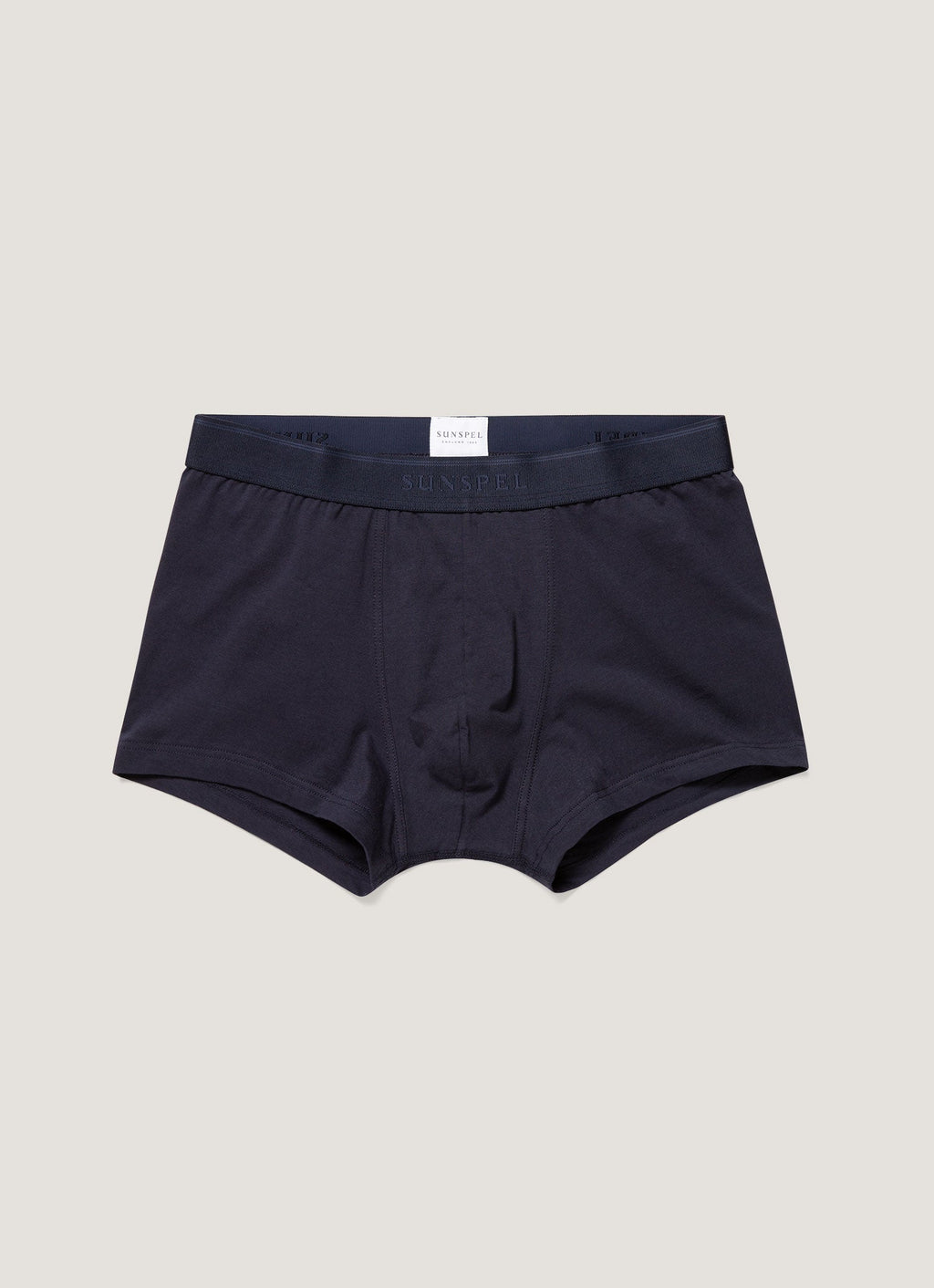 Caleçon court en coton stretch pour homme, bleu marine