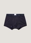 Caleçon court en coton stretch pour homme, bleu marine