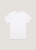 T-shirt Homme Léger et Doux en Coton Premium Blanc à Manches Courtes et Col Rond