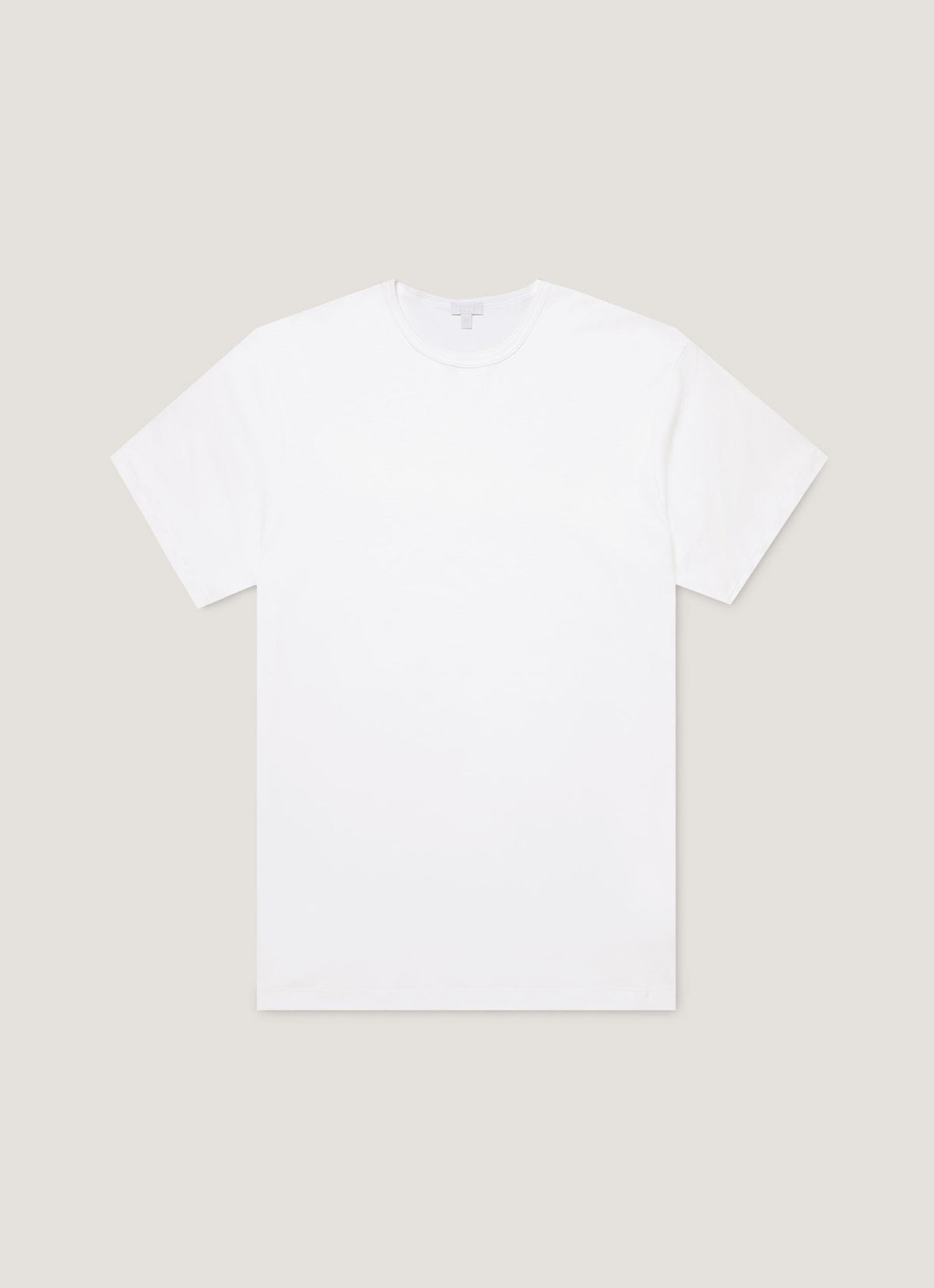 T-shirt Homme Léger et Doux en Coton Premium Blanc à Manches Courtes et Col Rond