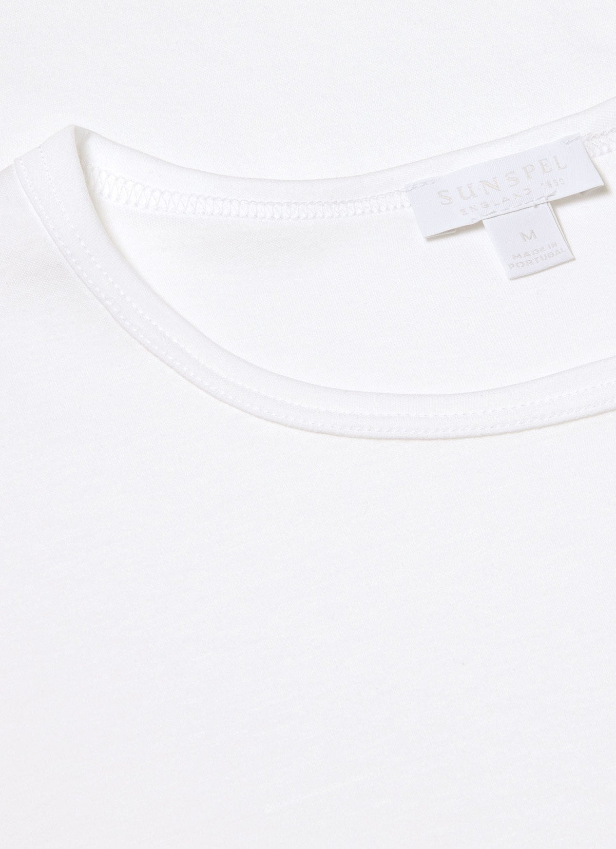 T-shirt Homme Léger et Doux en Coton Premium Blanc à Manches Courtes et Col Rond