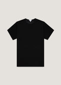 T-shirt noir ras-du-cou en coton alvéolé Respirant Léger Sous-vêtement Haut