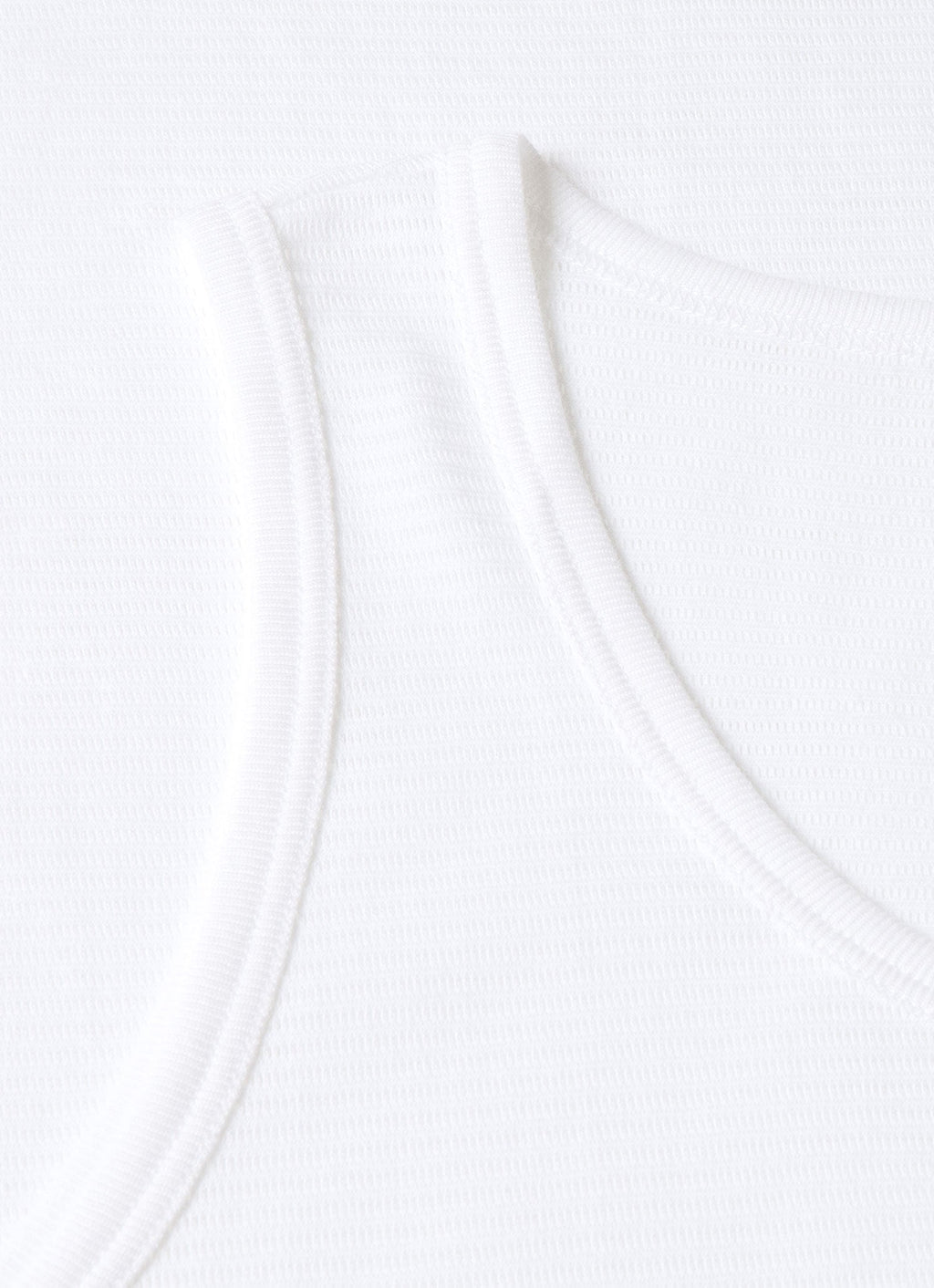Débardeur en coton ajouré blanc pour homme