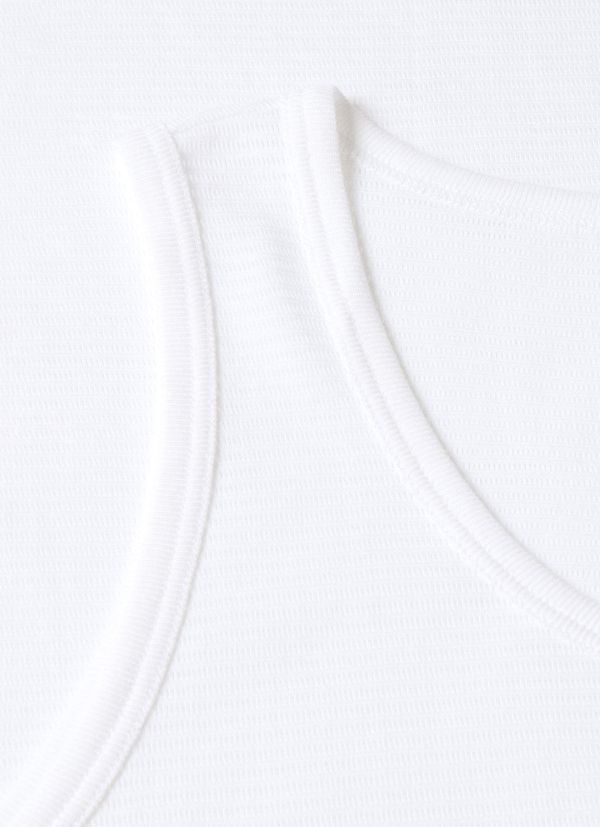 Débardeur en coton ajouré blanc pour homme