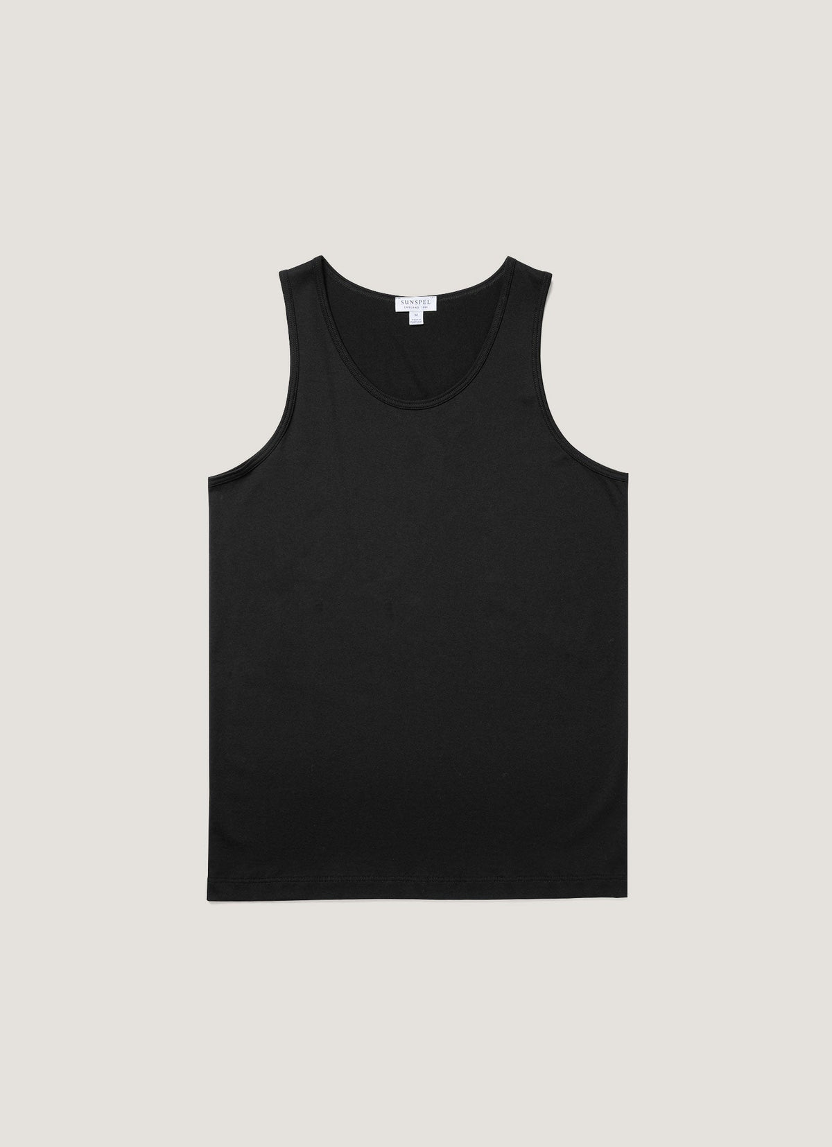 Débardeur Homme en Coton Superfin Noir